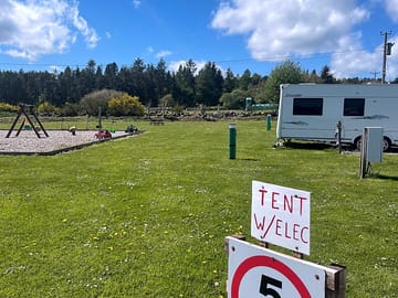Tents with electricity