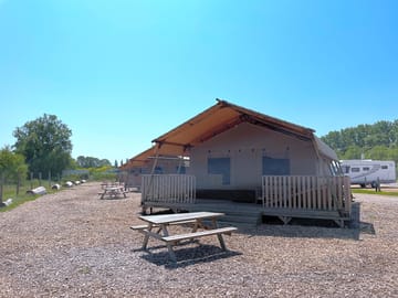 Exterior of the safari tent