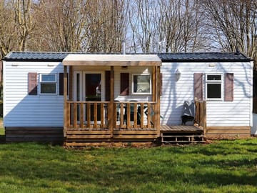 Outside of the caravan