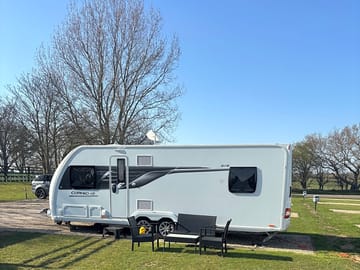 Electric gravel and hardstanding touring pitch