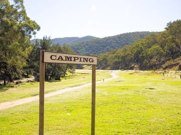 Camping signpost