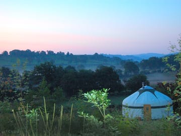 Dawn at the site