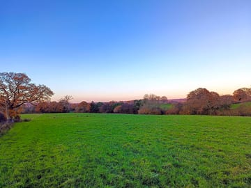 Peaceful camping field