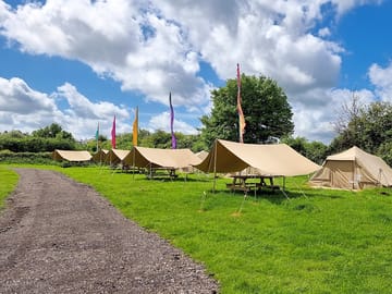 The safari tents