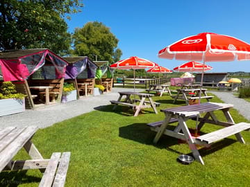 Outdoor café area