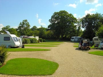 Pitches shaded by trees