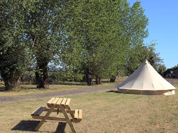 Bell tent pitch