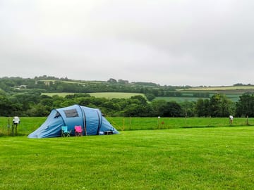 Tent pitch with views