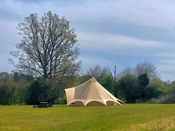 Bell tent exterior