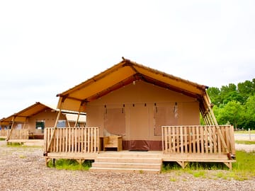 Exterior of the safari tent