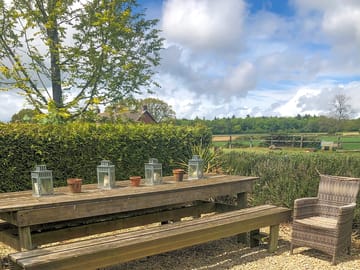 Outdoor dining area