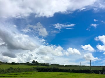 Surrounded by fields