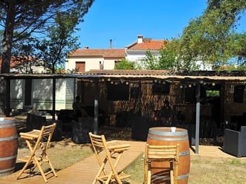 Shaded terrace