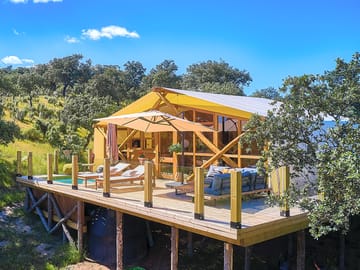 Safari tent exterior