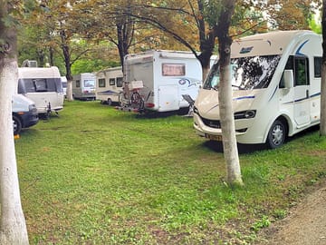Stop for campers, caravans and cars