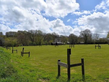 Overlooking grass pitches