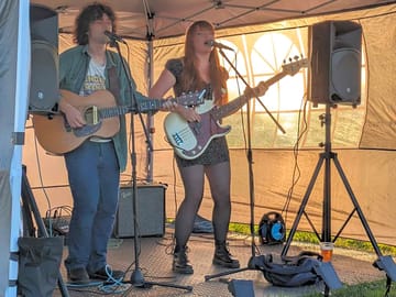 Bau cat performing at camp bongo