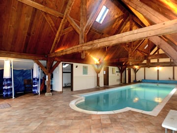 Our indoor heated swimming pool is available to all our glamping guests.