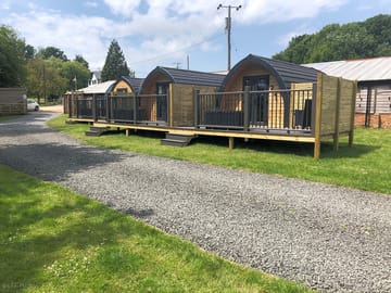 The glamping pods