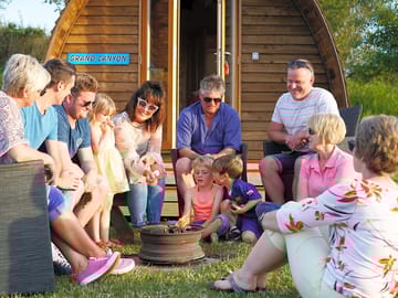 Family and friends having fun