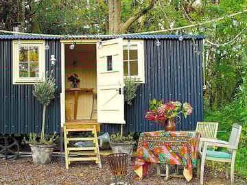 Outside of the hut