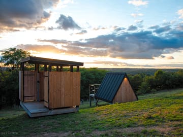 Exterior and bathroom