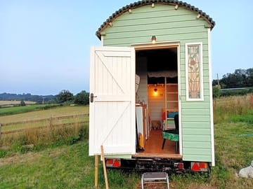 View inside the hut