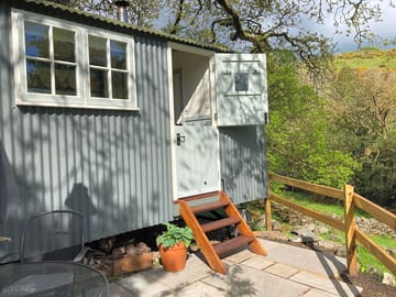 Outside of the hut