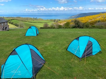 Pitches with a sea view