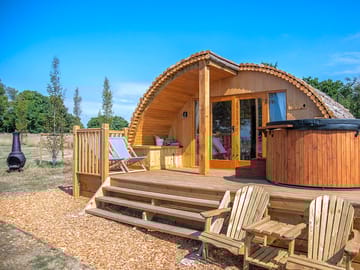 Hot tub on the decking