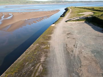 Drone view of the quay