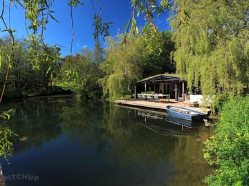 Looking across the lake