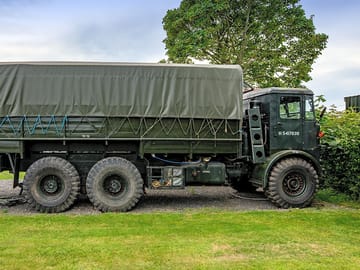 Plenty of room inside this old truck