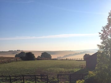Sunrise over the site