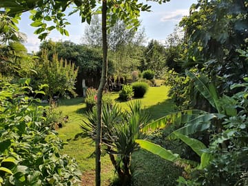 The central garden of le domaine vert