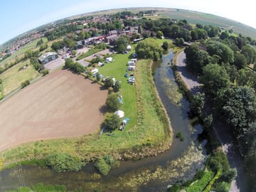 Aerial view of the site