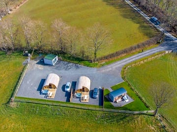 View of the site from above