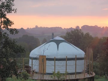 Dawn at the site