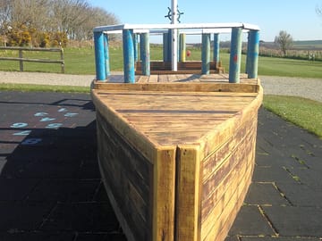 Pirate ship, childrens play area