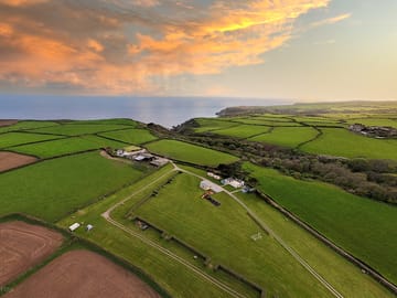 Aerial view of site