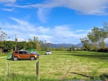 Visitor image of the entrance to the field, showing the great views in the back