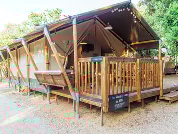 Spacious safari tent