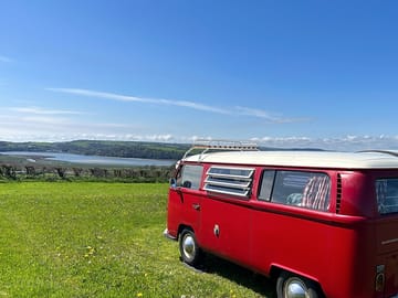 Panoramic views over estuary.