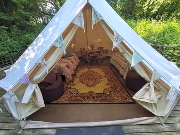 Lavender bell tent