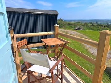 View to the sea from the deck