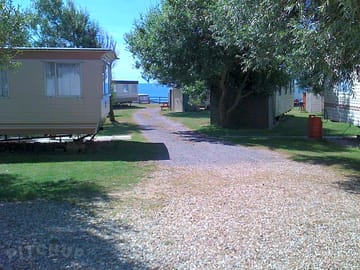 Looking through the park to the sea
