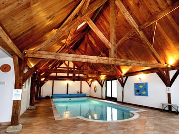Our indoor heated pool is available to all our glamping guests.