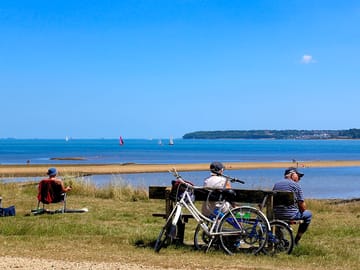 Great views from lepe beach, only a mile away from the site