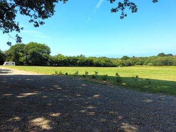 Looking over the main camping field