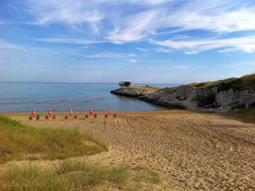 Private beach